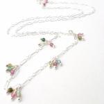 Tourmaline Necklace In Sterling Silver