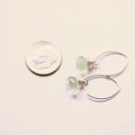Wire Wrapped Earrings In Sterling Silver With..